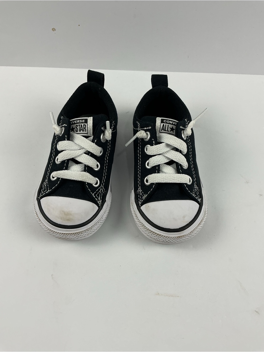 Converse Kids Black and White Low Top Sneakers